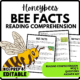 Women's History Month Bee Facts Reading Comprehension Worksheet-Printable and Editable