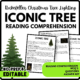 Iconic Tree Reading Comprehension Worksheet-Printable and Editable