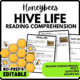Hive Life Reading Comprehension Worksheet-Printable and Editable