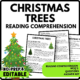 Christmas Trees Reading Comprehension Worksheet-Printable and Editable