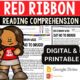 Native American Heritage Month Red Ribbon Reading Comprehension Worksheet-Printable and Editable