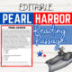 Pearl Harbor Reading Comprehension Worksheet-Printable and Editable