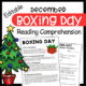Christmas Boxing Day Informational Text Reading Comprehension Worksheet-Printable and Editable