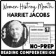Women's History Month Marcus Garvey Reading Comprehension Worksheet-Printable and Editable