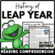 Leap Years Reading Comprehension Worksheet-Printable and Editable