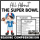 Super Bowl Reading Comprehension Worksheet-Printable and Editable