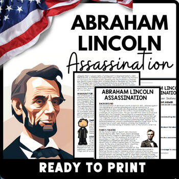 Abraham Lincoln's Reading Comprehension Worksheet-Printable and Editable