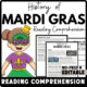 Mardi Gras Reading Comprehension Worksheet-Printable and Editable