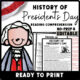 Presidents Day Reading Comprehension Worksheet-Printable and Editable