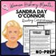 Women's History Month SANDRA DAY O'CONNOR Reading Comprehension Worksheet-Printable and Editable