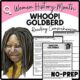 Women's History Month WHOOPI GOLDBERG Reading Comprehension Worksheet-Printable and Editable