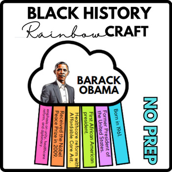 Barack Obama Black History Month - Bulletin Board Craft - March