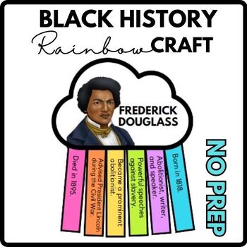 Frederick Douglass Black History Month - Bulletin Board Craft - March