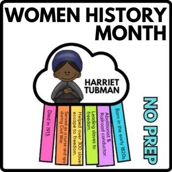 Harriet Tubman Women History Month - Bulletin Board Craft - March