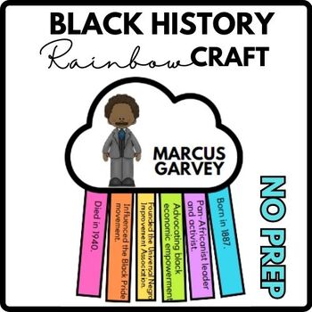 Marcus Garvey Black History Month - Bulletin Board Craft - March