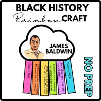 James Baldwin Black History Month - Bulletin Board Craft - March