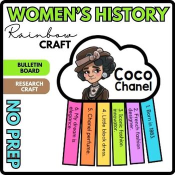 Coco Chanel Women's History Month - Bulletin Board Craft - March