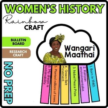 Wangari Maathai Women's History Month - Bulletin Board Craft - March