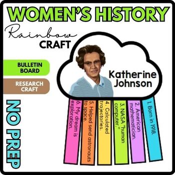 Katherine Johnson Women's History Month - Bulletin Board Craft - March