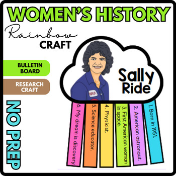 Sally Ride Women's History Month - Bulletin Board Craft - March