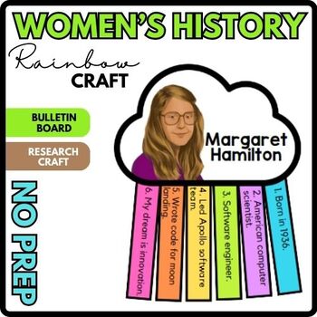 Margaret Hamilton Women's History Month - Bulletin Board Craft - March