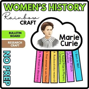 Marie Curie Women's History Month - Bulletin Board Craft - March